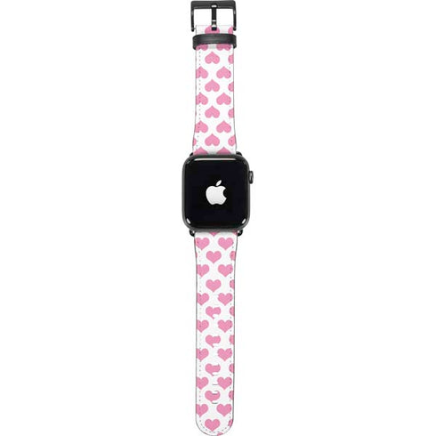 Plush Pink Hearts Apple Watch Band 42-44mm