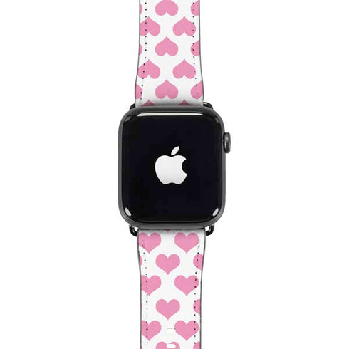 Plush Pink Hearts Apple Watch Band 38-40mm