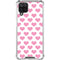 Plush Pink Hearts Galaxy A12 Clear Case