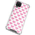 Plush Pink Hearts Galaxy A12 Clear Case
