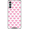 Plush Pink Hearts Galaxy A13 5G Clear Case