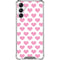 Plush Pink Hearts Galaxy A14 5G Clear Case