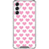 Plush Pink Hearts Galaxy A14 5G Clear Case