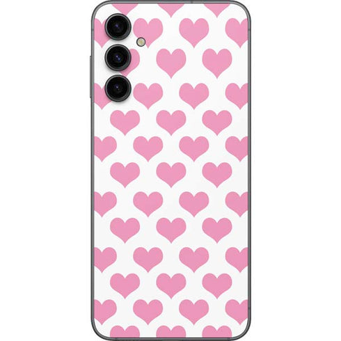 Plush Pink Hearts Galaxy A14 5G Skin