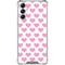 Plush Pink Hearts Galaxy A15 5G Clear Case