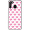 Plush Pink Hearts Galaxy A21 Clear Case