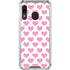 Plush Pink Hearts Galaxy A30 Clear Case