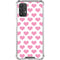 Plush Pink Hearts Galaxy A32 5G Clear Case