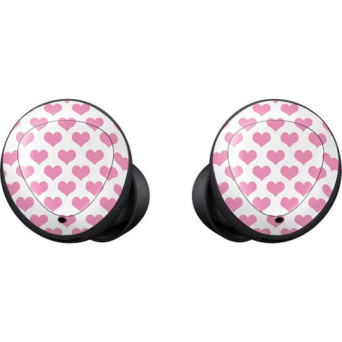 Plush Pink Hearts Galaxy Buds Skin