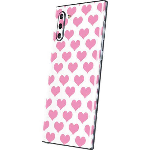 Plush Pink Hearts Galaxy Note 10 Skin