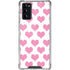 Plush Pink Hearts Galaxy Note20 5G Clear Case