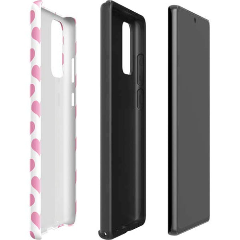Plush Pink Hearts Galaxy Note20 5G Pro Case