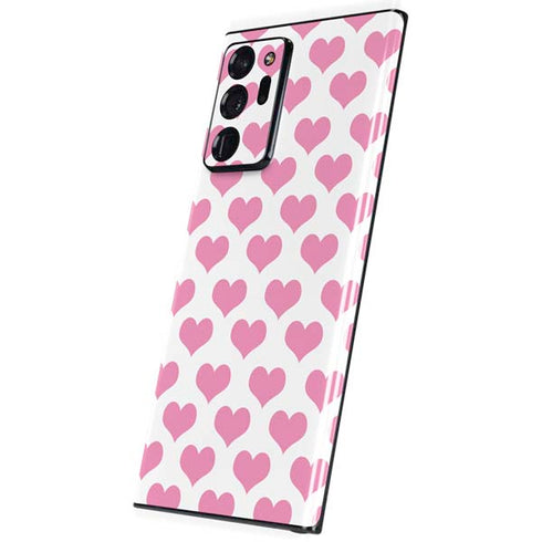 Plush Pink Hearts Galaxy Note20 Ultra 5G Skin