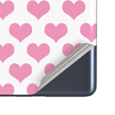 Plush Pink Hearts Galaxy S20 Fan Edition Skin