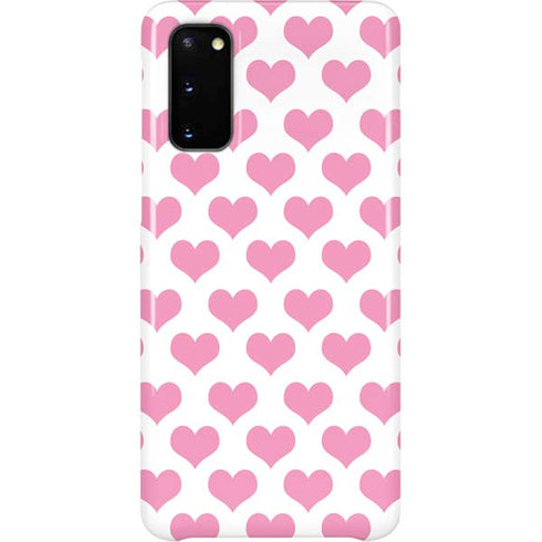 Plush Pink Hearts Galaxy S20 Lite Case