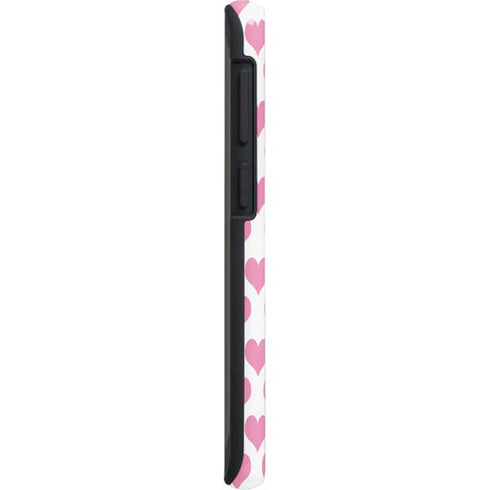 Plush Pink Hearts Galaxy S20 Plus Pro Case