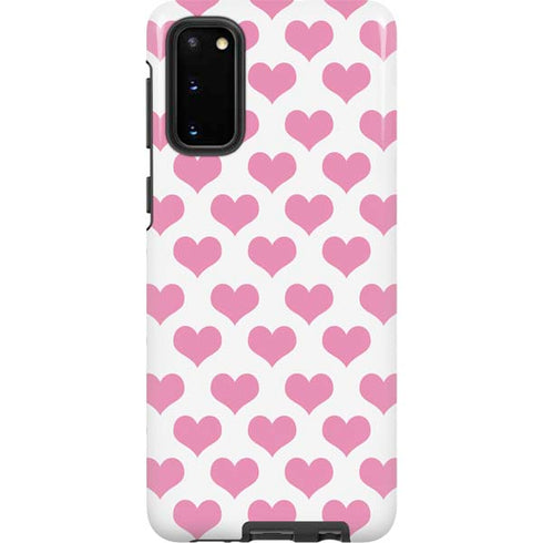 Plush Pink Hearts Galaxy S20 Pro Case