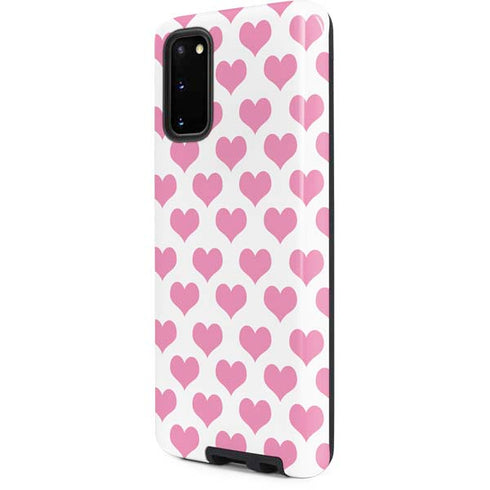 Plush Pink Hearts Galaxy S20 Pro Case