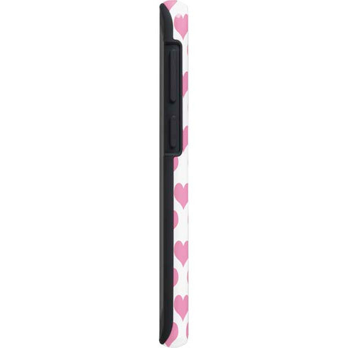 Plush Pink Hearts Galaxy S20 Pro Case