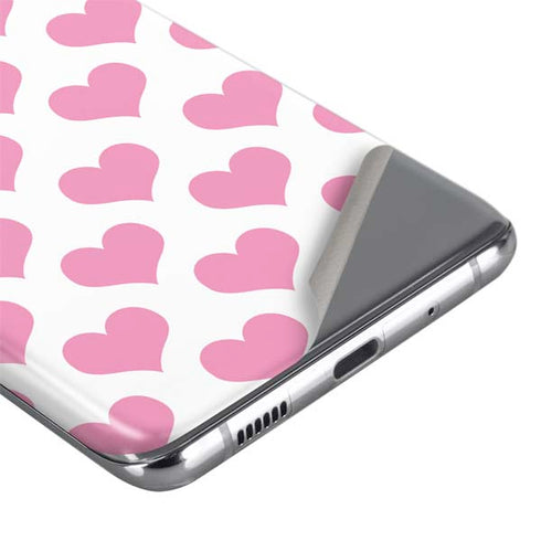 Plush Pink Hearts Galaxy S20 Ultra 5G Skin