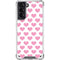 Plush Pink Hearts Galaxy S21 5G Clear Case