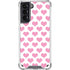 Plush Pink Hearts Galaxy S21 5G Clear Case