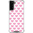 Plush Pink Hearts Galaxy S21 FE Clear Case