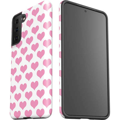 Plush Pink Hearts Galaxy S21 Plus 5G Pro Case