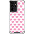 Plush Pink Hearts Galaxy S21 Ultra 5G Clear Case