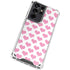 Plush Pink Hearts Galaxy S21 Ultra 5G Clear Case