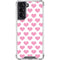 Plush Pink Hearts Galaxy S22 Clear Case