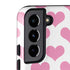 Plush Pink Hearts Galaxy S22 Plus Pro Case