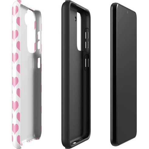 Plush Pink Hearts Galaxy S22 Plus Pro Case