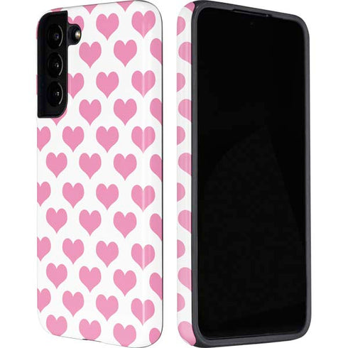 Plush Pink Hearts Galaxy S22 Plus Pro Case