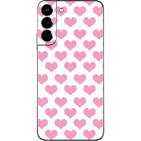 Plush Pink Hearts Galaxy S22 Plus Skin
