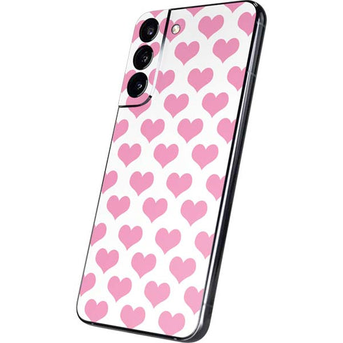 Plush Pink Hearts Galaxy S22 Plus Skin