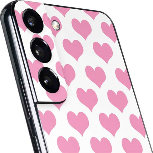 Plush Pink Hearts Galaxy S22 Plus Skin