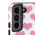 Plush Pink Hearts Galaxy S22 Pro Case