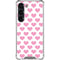 Plush Pink Hearts Galaxy S23 Clear Case