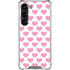 Plush Pink Hearts Galaxy S23 Clear Case