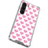 Plush Pink Hearts Galaxy S23 Clear Case