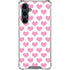 Plush Pink Hearts Galaxy S23 FE Clear Case