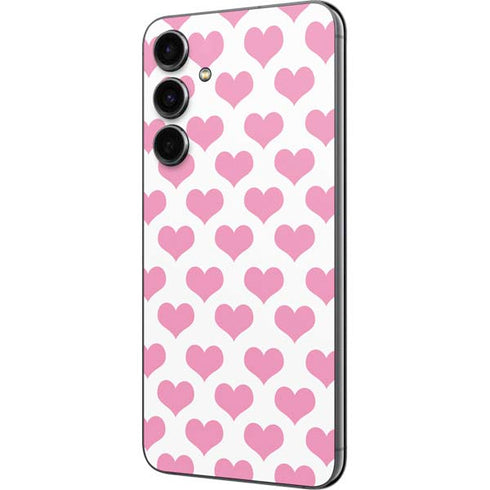 Plush Pink Hearts Galaxy S23 FE Skin