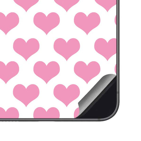 Plush Pink Hearts Galaxy S23 FE Skin