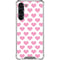 Plush Pink Hearts Galaxy S23 Plus Clear Case