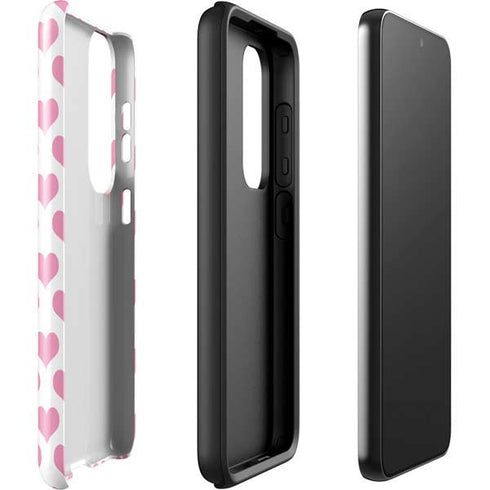 Plush Pink Hearts Galaxy S23 Pro Case