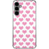 Plush Pink Hearts Galaxy S24 Plus Clear Case