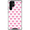 Plush Pink Hearts Galaxy S24 Ultra Clear Case
