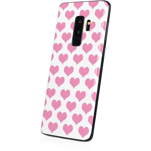 Plush Pink Hearts Galaxy S9 Plus Skin