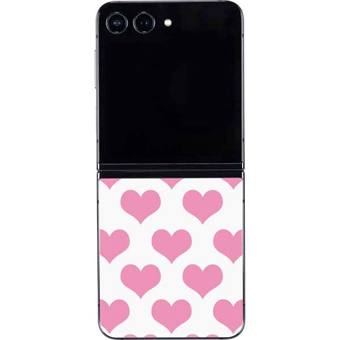 Plush Pink Hearts Galaxy Z Flip5 5G Skin
